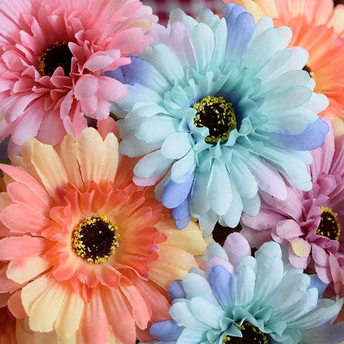 fleurs de gerbera artificielles pour décoration de fête et mariage - vue 4 sur 13