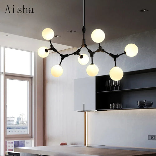 lustre moderne nordique pour décoration intérieure élégante - vue 3 sur 18