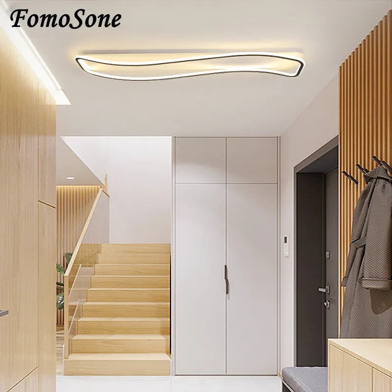 Lustre LED moderne intérieur salon chambre allée - vue 5 sur 22