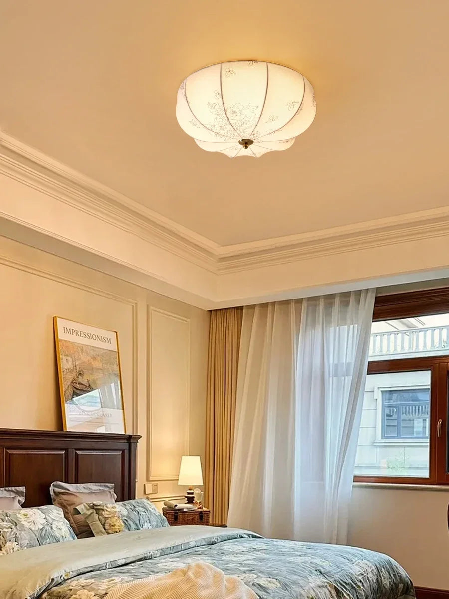 lustre moderne nordique en tissu pour intérieur élégant - vue 6 sur 9