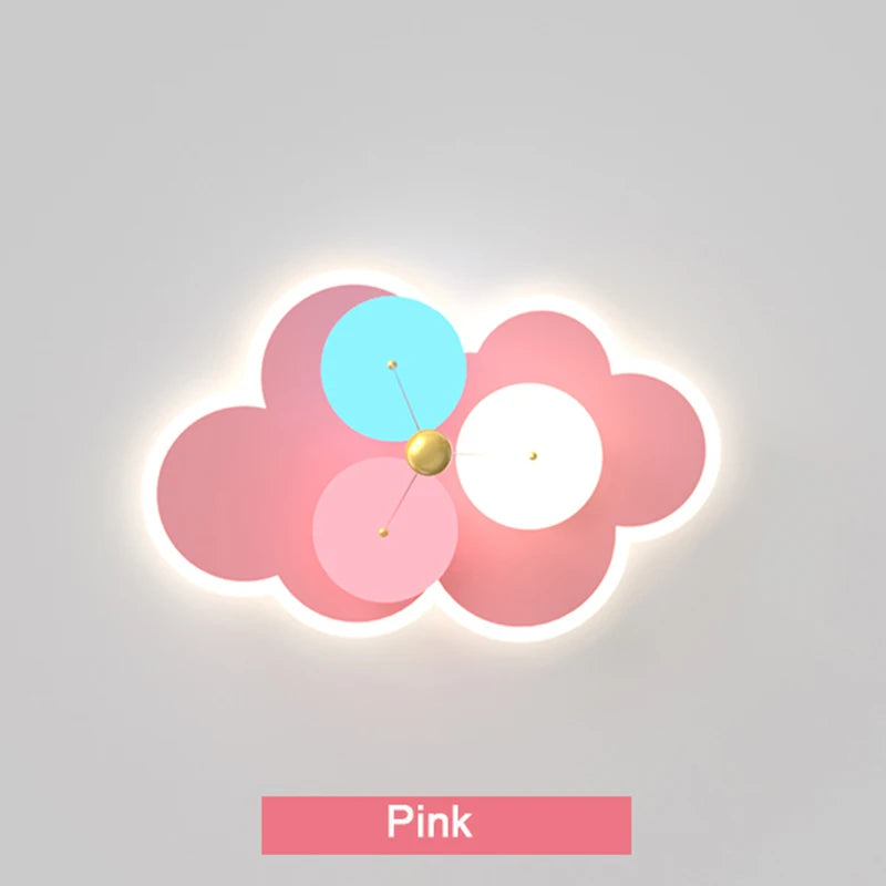lustre kawaii pour enfants en acrylique avec télécommande - vue 6 sur 10