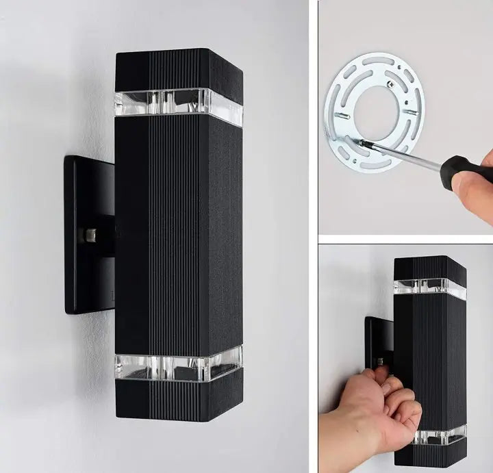 applique murale extérieure LED cubique - vue 5 sur 11