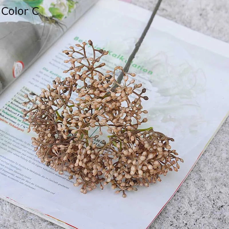 plantes artificielles rétro framboises pour décoration DIY maison - vue 9 sur 13
