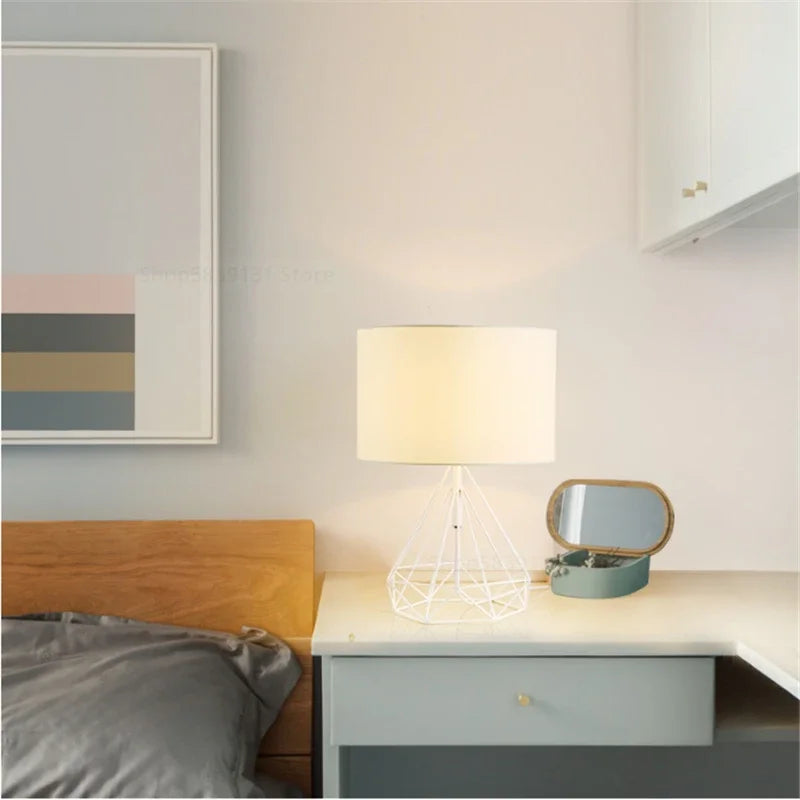 lampes de table géométriques rétro nordiques créatives pour décoration intérieure - vue 5 sur 10