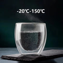 Ensemble tasses expresso double paroi verre 80ml