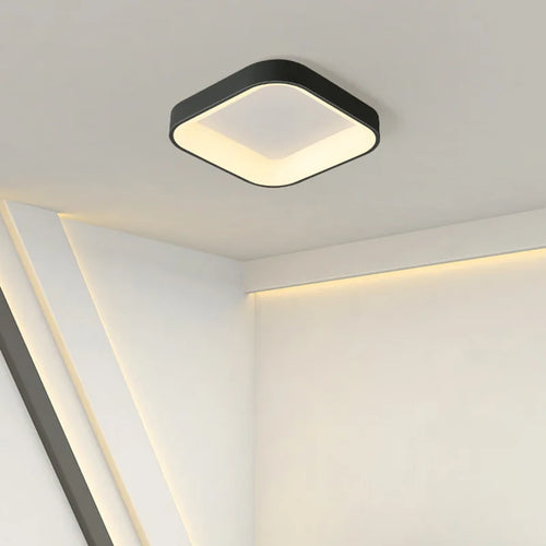 plafonnier led moderne carré minimaliste pour éclairage intérieur - vue 3 sur 9