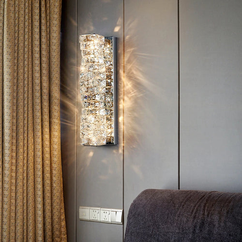 applique murale en cristal moderne lampe à led pour intérieur - vue 5 sur 18