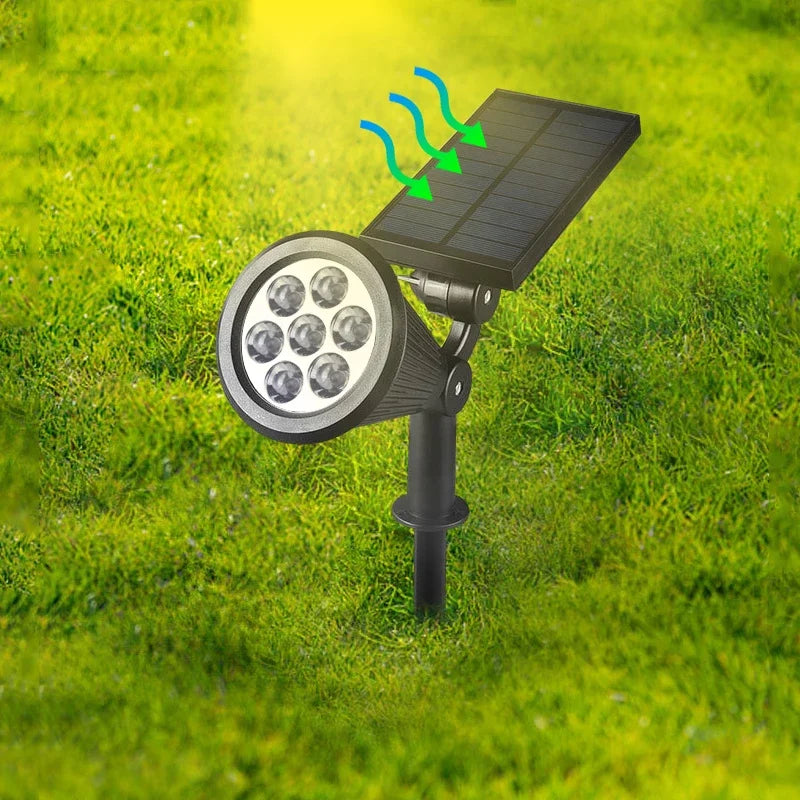 Projecteurs solaires extérieurs lampe à gazon branchée au sol LED 4/7 ampoules IP65 étanche lampe décorative en pierre de jardin lumière en expansion d'arbre