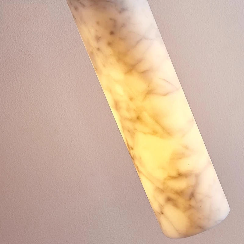 suspension LED en marbre design moderne de luxe - vue 6 sur 15