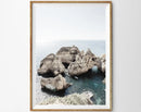 affiche de photographie de vagues océan paysage marin décor mural