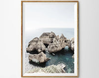 affiche de photographie de vagues océan paysage marin décor mural