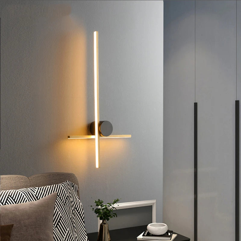 applique murale led moderne en laiton montage en surface - vue 4 sur 14