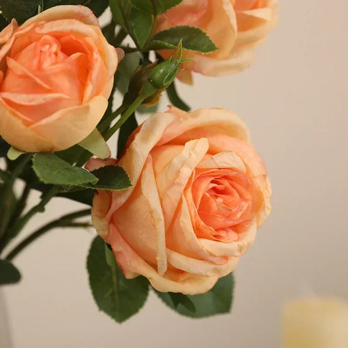 roses artificielles en soie pour décoration intérieure et extérieure - vue 2 sur 10