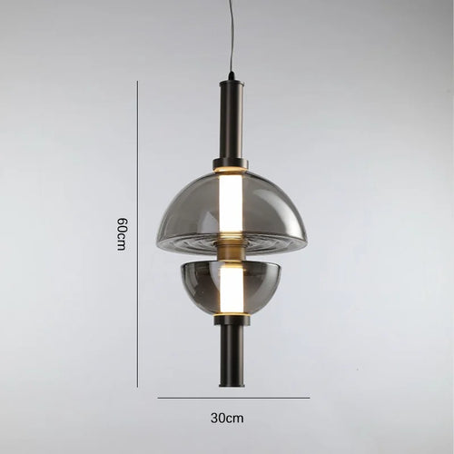 lustre en verre design nordique pour espace moderne - vue 12 sur 11