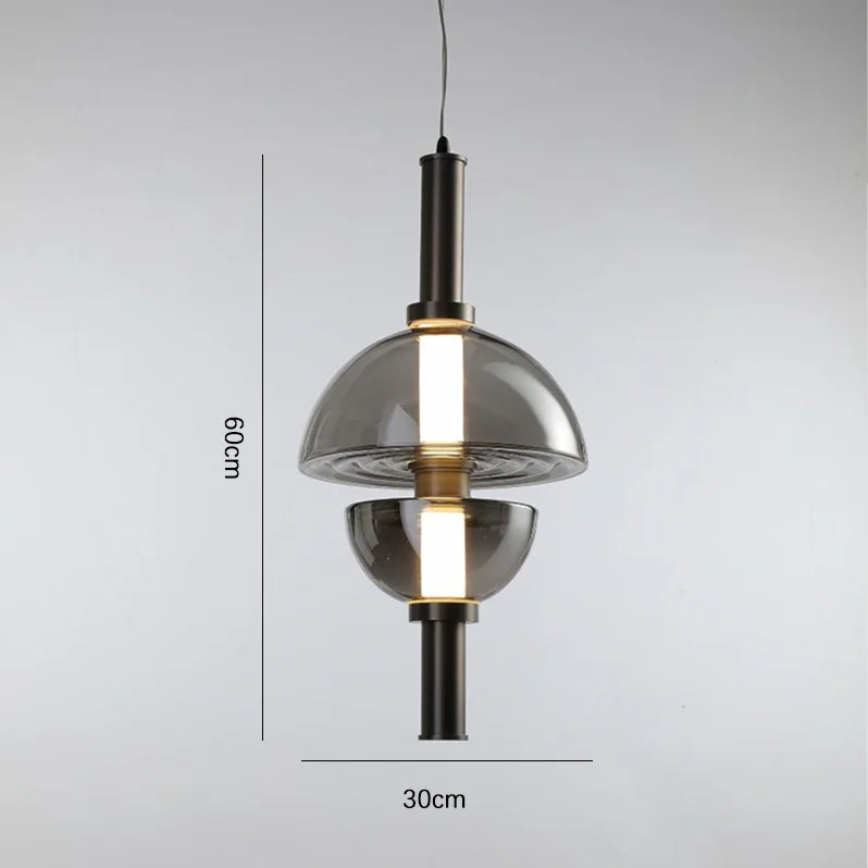 lustre en verre design nordique pour espace moderne - vue 11 sur 11