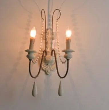 applique murale rétro en bois style campagnard américain décoratif - vue 9 sur 10