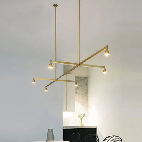 Lustre postmoderne de luxe maison simple lampe spoutnik nordique lampes de salle à manger salon décoration de la maison lustres de projecteur