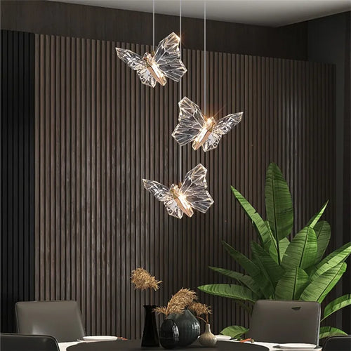 suspension en cristal nordique à led pour décoration moderne