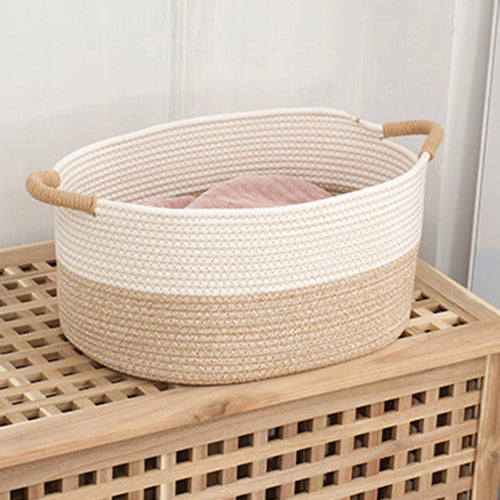 paniers tissés en corde pour un rangement pratique et élégant - vue 2 sur 7