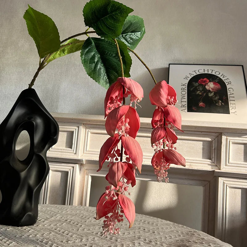 fleurs artificielles tropicales medinilla magnifica pour décoration intérieure - vue 3 sur 9