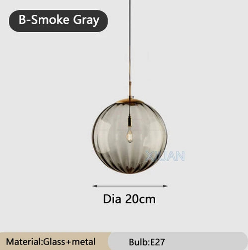 lustre en verre coloré lumineux pour restaurant - vue 22 sur 25