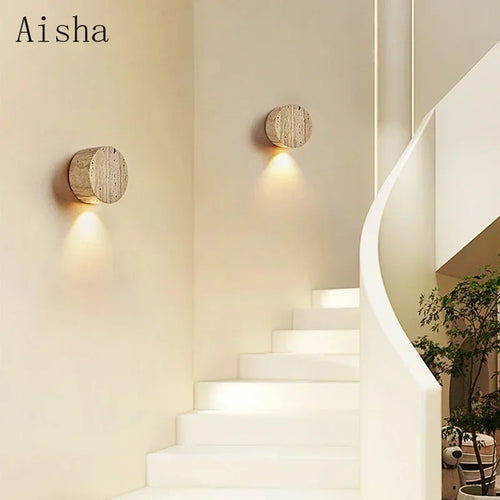 applique murale japonaise en pierre naturelle design wabi sabi pour intérieur - vue 4 sur 7