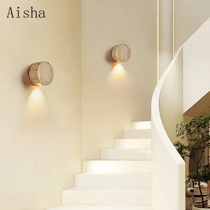 applique murale japonaise en pierre naturelle design wabi sabi pour intérieur - vue 3 sur 7
