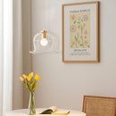 lustre en métal suspendu en forme de fleur nordique