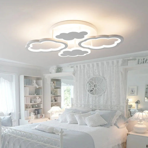 lustre moderne nuage lumière dessin animé créatif décoration éclairage intérieur - vue 2 sur 10