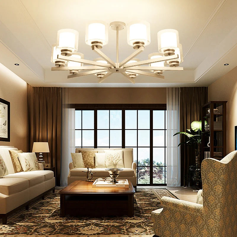 Bosmos European Style Decorative LED Chandeliers For Living Rooms, Bedrooms, And Modern Simple Indoor Lighting - vue 6 sur 21