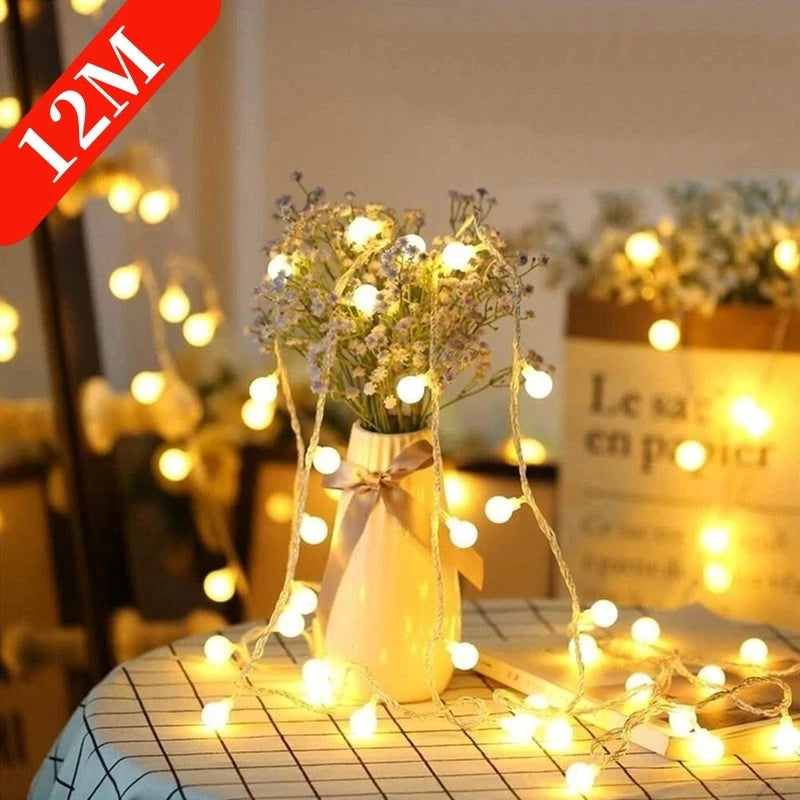 guirlande lumineuse led 10 m pour mariage jardin et décoration extérieure - vue 6 sur 9