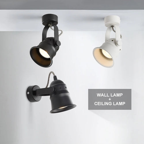 applique murale rétro 2 en 1 en aluminium avec éclairage led