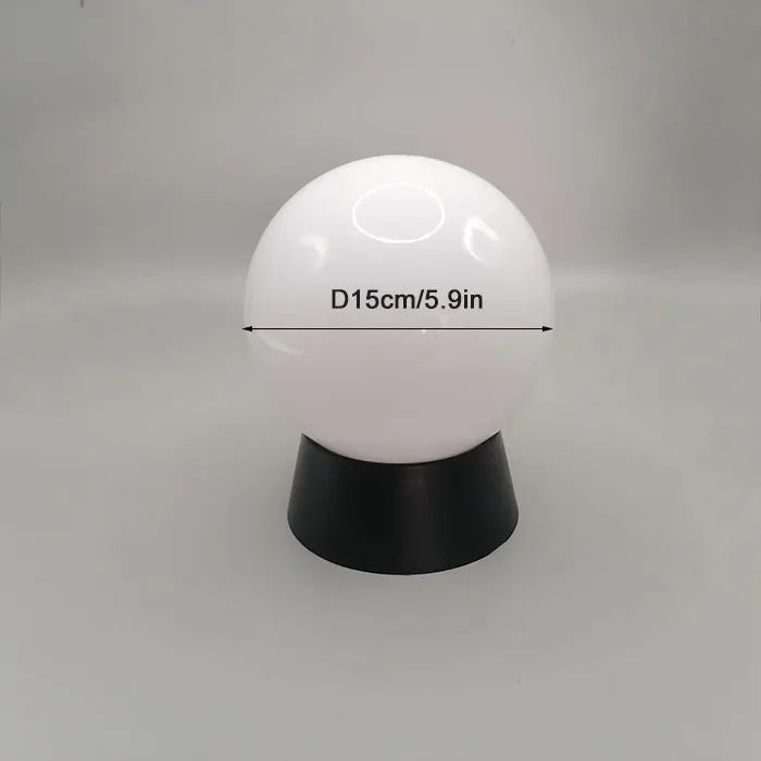 lampadaire extérieur globe noir pour éclairage de jardin et terrasse