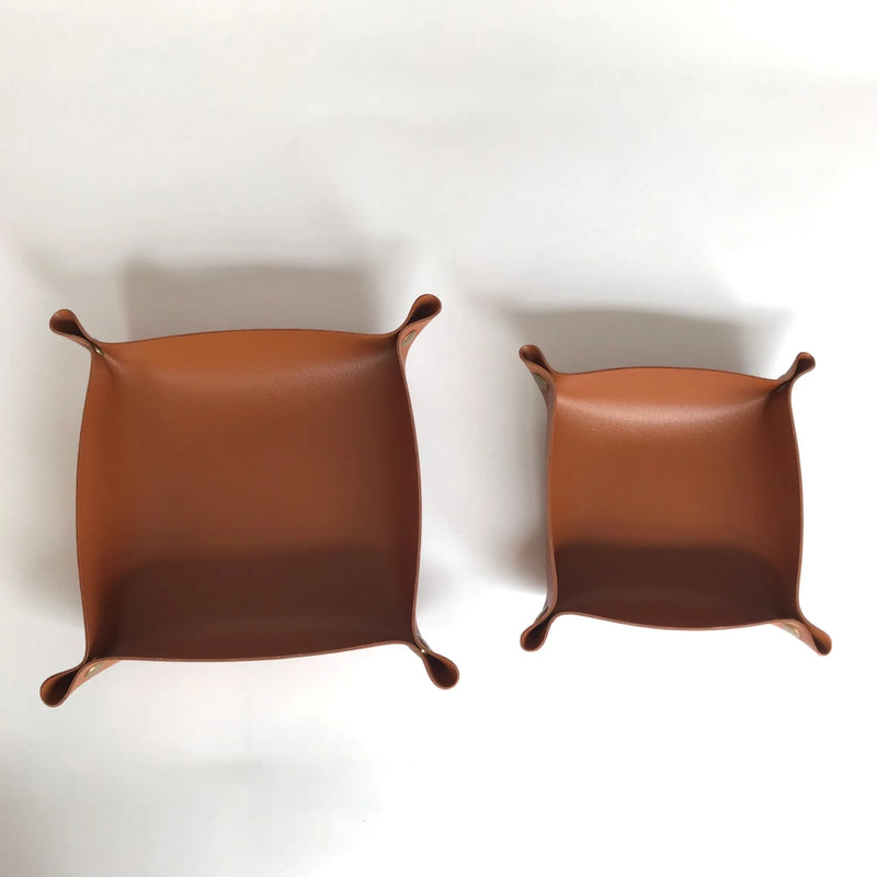 plateau de rangement en cuir pour bureau pliant décoratif