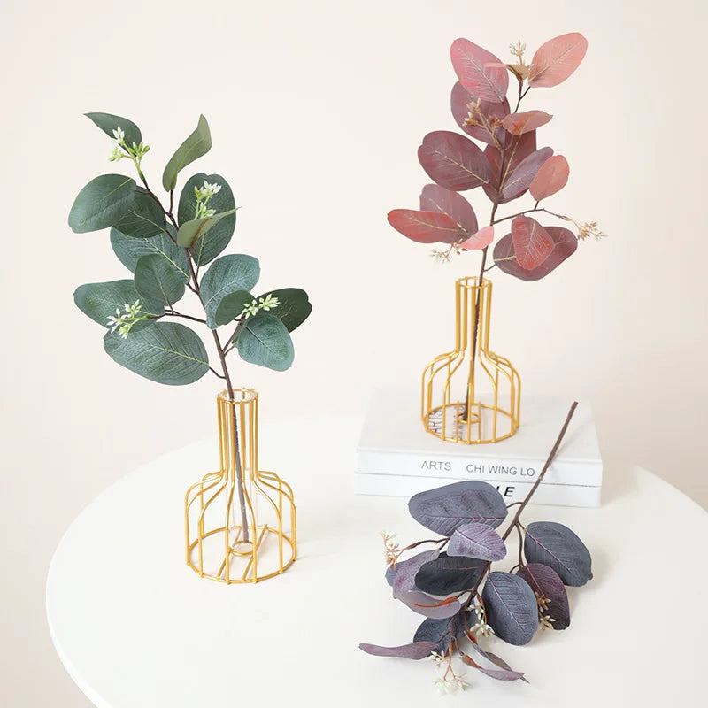 branche d eucalyptus artificielle décoration jardin balcon plante simulée - vue 3 sur 11