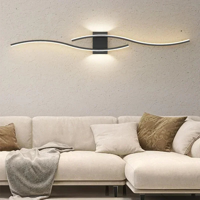 applique murale moderne led lumière décorative intérieure design élégant - vue 4 sur 18