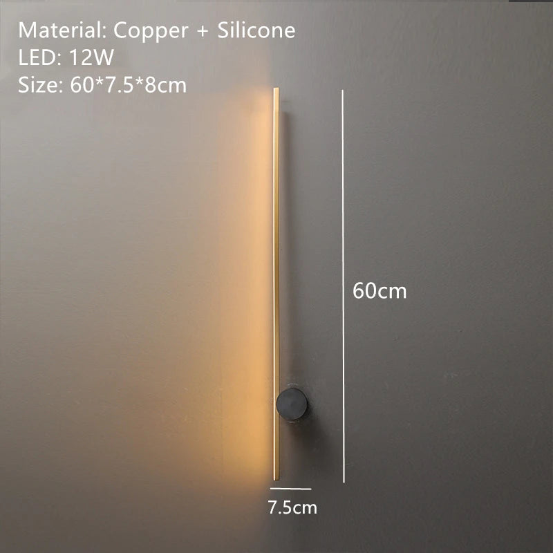 applique murale led moderne en laiton montage en surface - vue 8 sur 14
