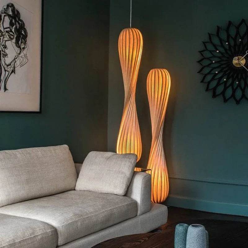 lampadaire moderne design luxe courbé pour éclairage élégant - vue 4 sur 8