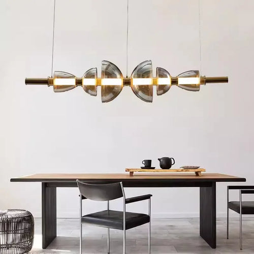 lustre moderne en verre design minimaliste pour restaurant et café