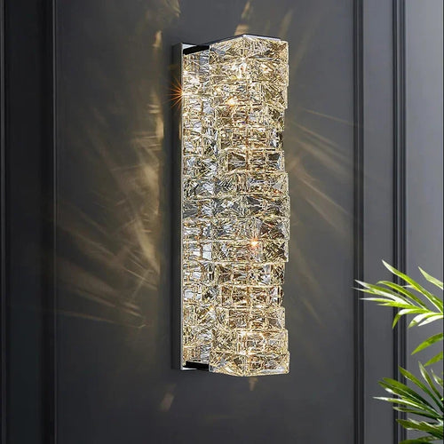 Applique murale en cristal carrée Simple et moderne