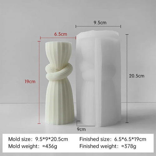 moule en silicone pour bougies aromatiques cylindriques fait main - vue 10 sur 20