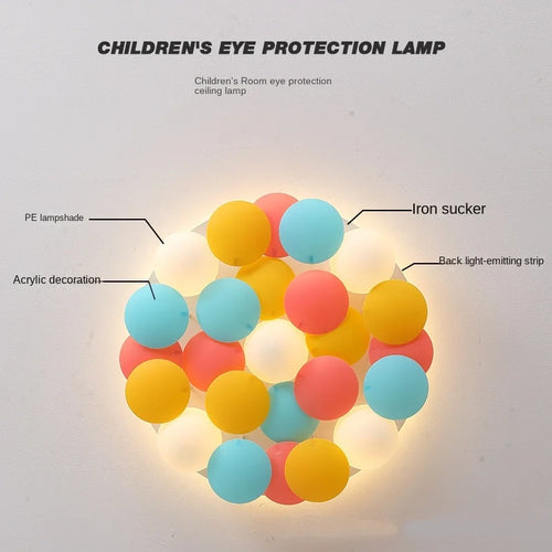 plafonnier led design romantique pour décoration artistique moderne - vue 6 sur 8