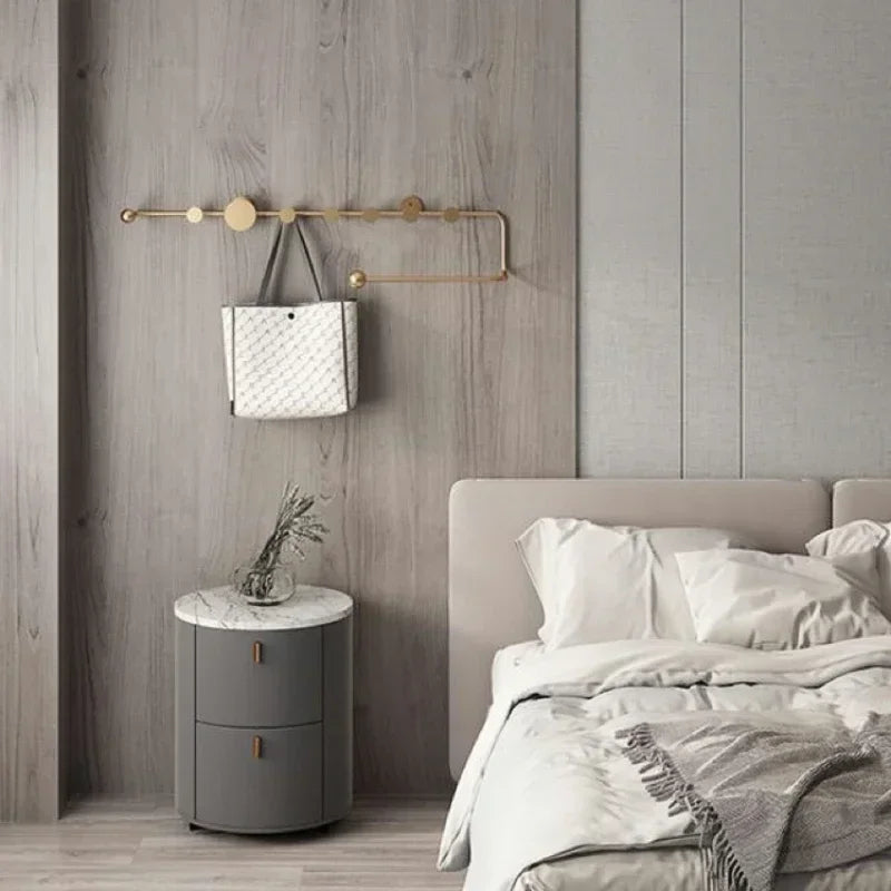 porte-vêtements et chapeaux de luxe nordique décoratif mural - vue 6 sur 18