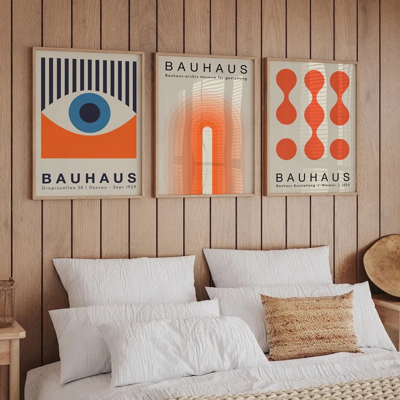 affiches abstraites rétro géométriques art mural pour décoration intérieur