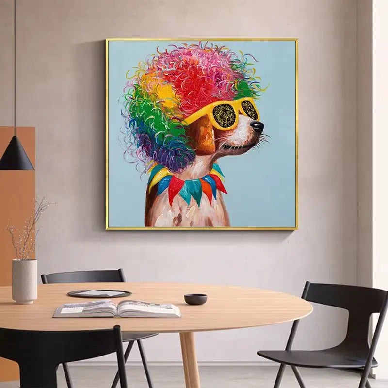 peinture murale personnalisée animaux et nature art à la main