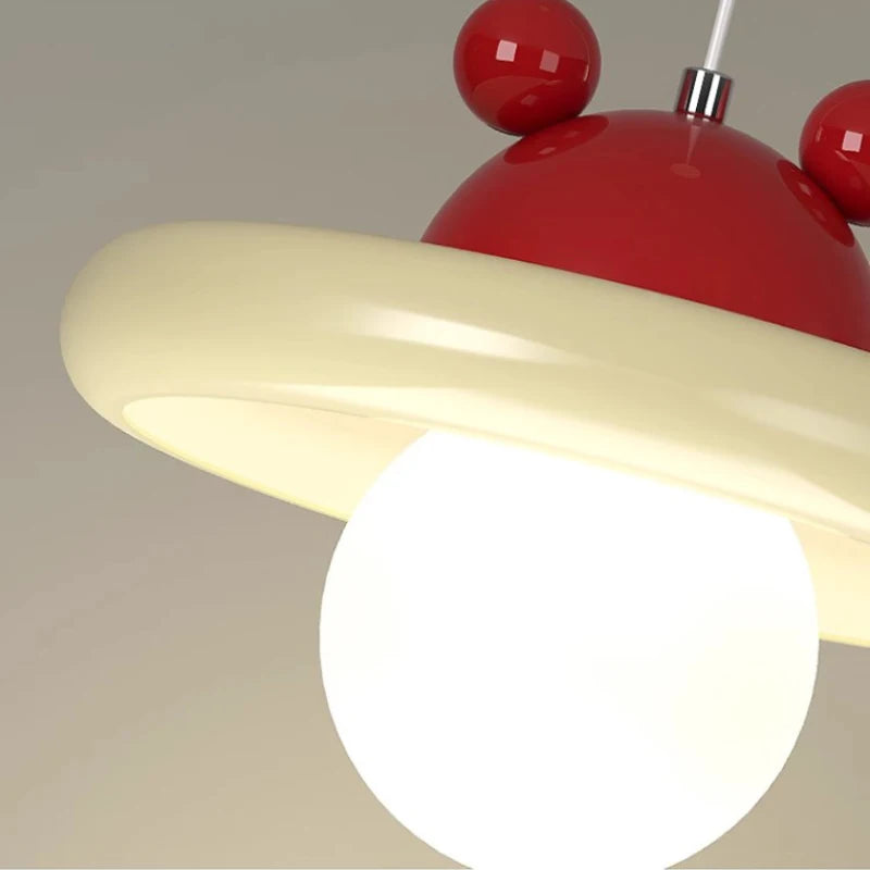 lustre moderne pour chambre d'enfant décoration nordique lumineuse - vue 6 sur 15