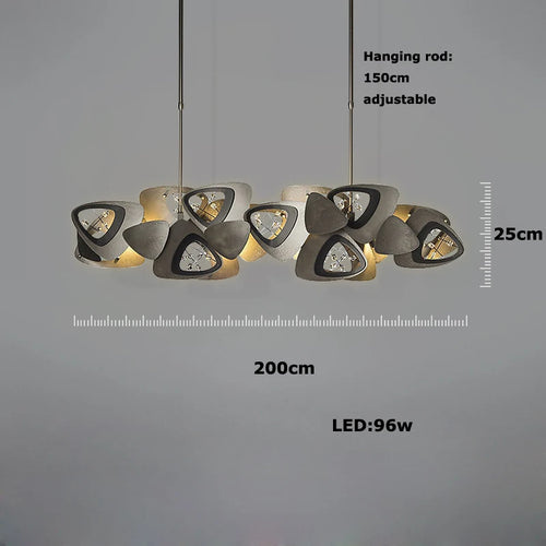 lustre en cristal design tendance éclairage moderne à led - vue 12 sur 12