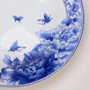Assiettes poisson Jingdezhen motifs floraux 15 30 cm