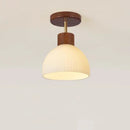 Nordique LED plafonnier en bois noyer luminaire salon allée couloir étude chambre lampes intérieur décor éclairage lampes Lustre