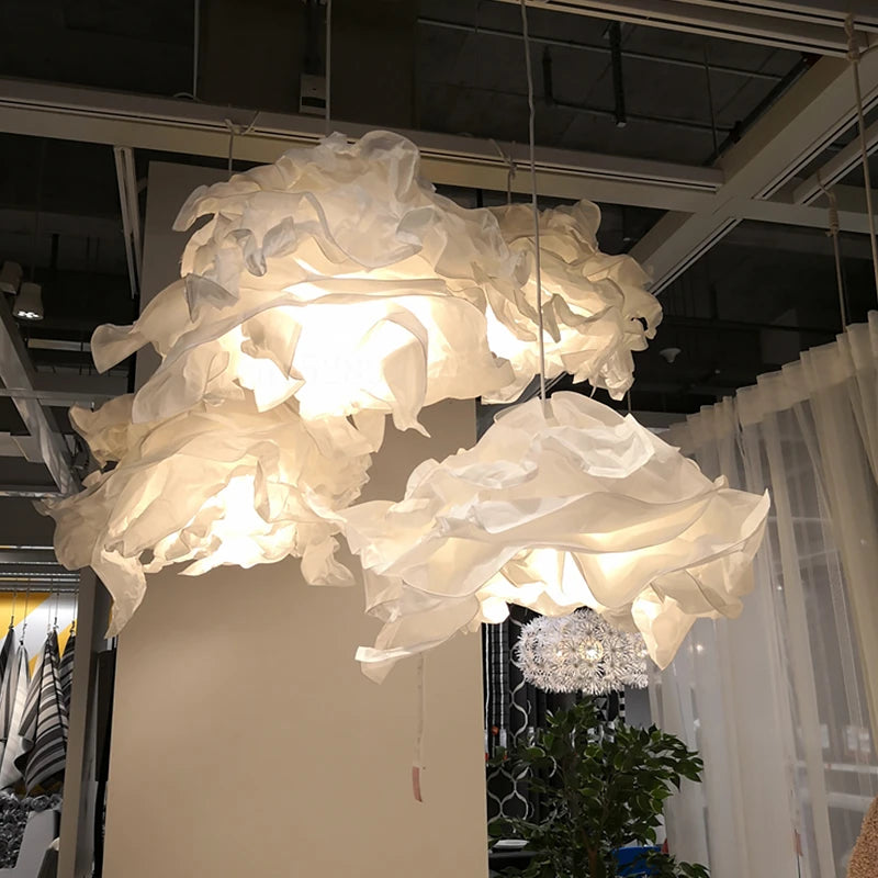 suspension nordique en papier pour noël créative restaurant bricolage nuage